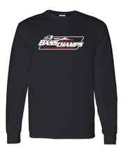 Load image into Gallery viewer, Bass Champs Logo 100% Cotton Long Sleeve Tee
