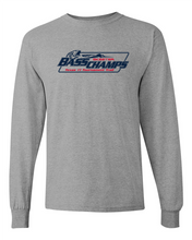 Load image into Gallery viewer, Bass Champs Logo 100% Cotton Long Sleeve Tee
