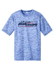 Load image into Gallery viewer, PERFORMANCE Bass Champs Logo Tee Moisture Wicking Cool Fabric in 5 Colors
