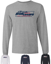 Load image into Gallery viewer, Bass Champs Logo 100% Cotton Long Sleeve Tee
